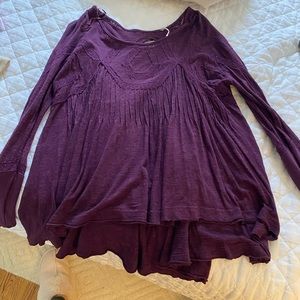 Free people top, partially open back